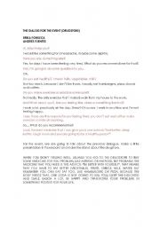 English Worksheet: DIALOG IN THE DRUGSTORE