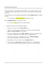 English Worksheet: Describing trend movements