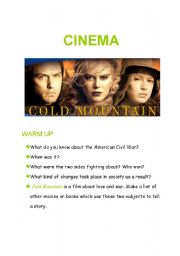 English Worksheet: cold mountain