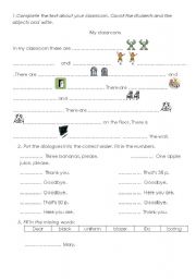 English worksheet: Revision Part 1