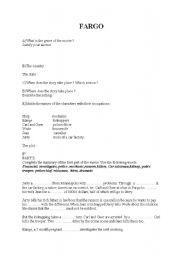 English Worksheet: fargo movie questionnaire