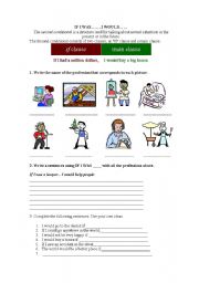 English worksheet: conditional if