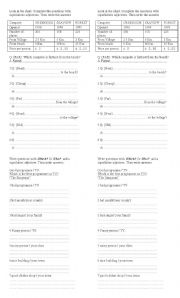 English Worksheet: CoMpArAtIves and  SuPeRlAtIVeS....