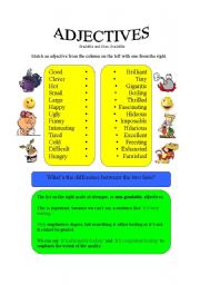 English Worksheet: Adjectives - Gradable and Ungradable