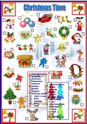 English Worksheet: Christmas Time