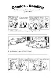 English Worksheet: Comics - Reading Activity 2