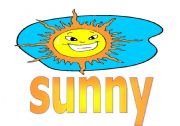 English worksheet: sunny