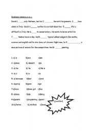 English worksheet: Present simple vs. present continuous