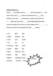 English Worksheet: Present simple vs. present continuous