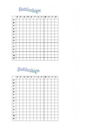 English Worksheet: battleships