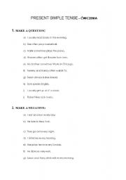 English Worksheet: Present Simple Tense