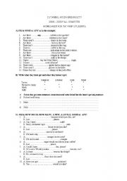 English Worksheet: much many-pronouns