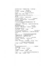 English Worksheet: mixed english test