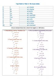 English Worksheet: have got