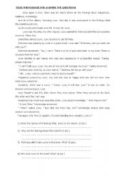 English Worksheet: READING 