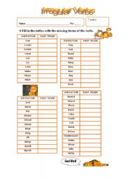 English Worksheet: Irregular Verbs - Part II