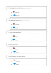 English worksheet: countable and uncountable nouns