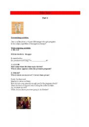 English Worksheet: Watching activitiesfor the movie Juno