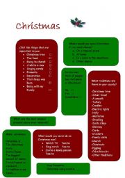 English Worksheet: Christmas conversation