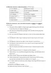 English Worksheet: tale of two cities