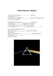 English Worksheet: Song lyrics
