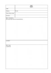 English worksheet: movie activity