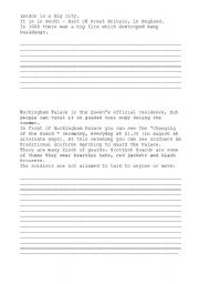English Worksheet: About London