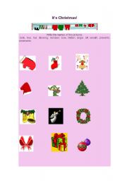 English worksheet: Its Christmas!