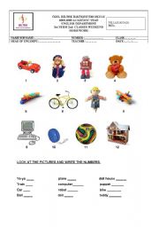 English Worksheet: Toy vocabulary