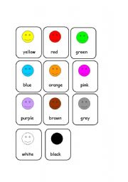 English worksheet: Colours Cards Set