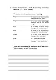 English Worksheet: WH-QUESTION