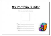 English Worksheet: My portfolio Builder (Set 1 / 2)