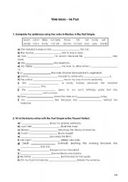 English Worksheet: The Past