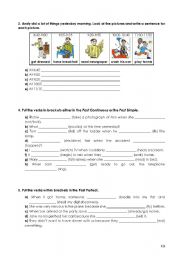 English Worksheet: The Past