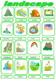 English Worksheet: LANDSCAPE