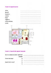 English worksheet: the apartment