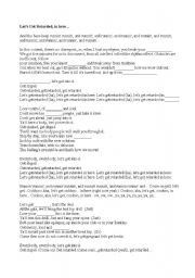 English Worksheet: song