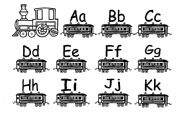 English worksheet: Alphabet Train