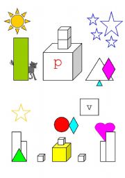 describe the drawing (prepositions)