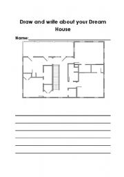 English Worksheet: My Dream House