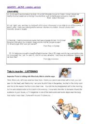 English worksheet: LISTENING