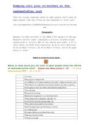 English Worksheet: Fun Survey