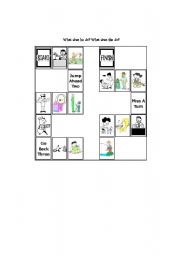 English worksheet: Jobs gameboard (part 1)