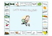 English Worksheet: Board game