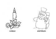 English worksheet: Christmas Flashcards (Set 4)