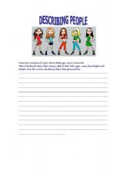 English worksheet: Describing People