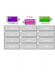 English Worksheet: Paint!