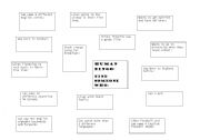 English Worksheet: Human Bingo worksheet