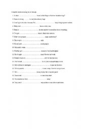 English Worksheet: TOO / ENOUGH