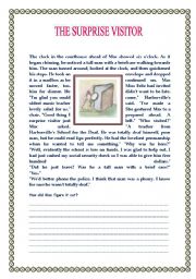 English Worksheet: the surprise visitor